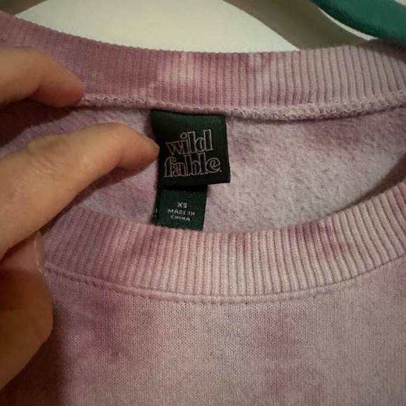 ❤️ 5 for $25 ❤️ Wild Fable Pink Tie Dye Sweatshirt XS Extra Small - Picture 5 of 6